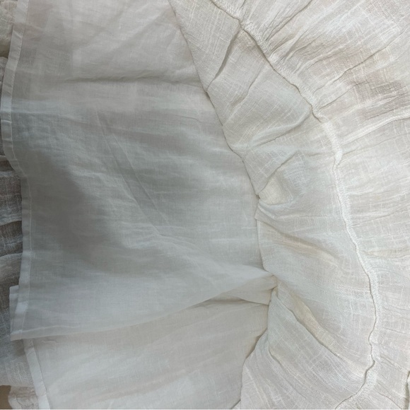 Judith March Cotton Gauze Bohemian Mini Dress With Dramatic Flared Sleeves Sz M - Picture 14 of 15